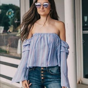 Off the shoulder blouse